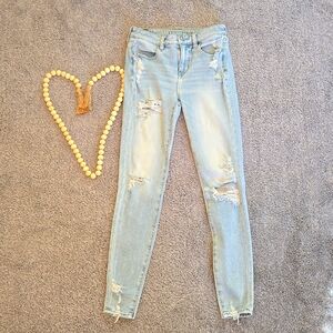 American Eagle Women's Hi-Rise Jegging(The dream jean) Size 4 Long